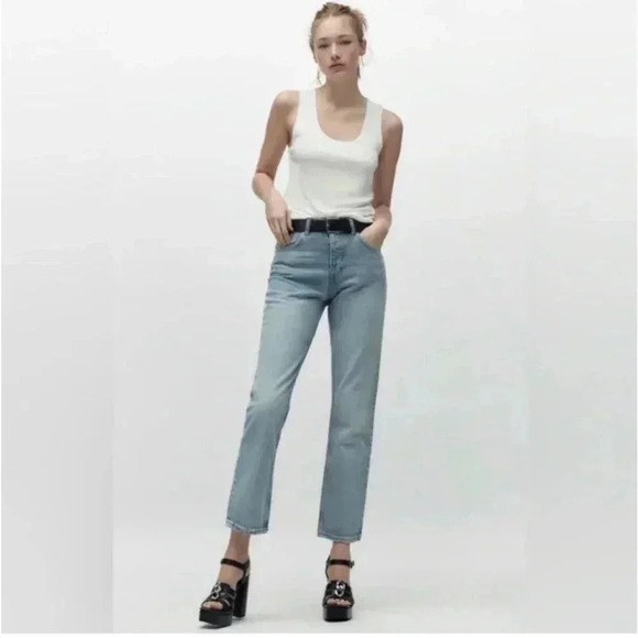 ZARA STRAPPY PLATFORM HEEL SANDALS SIZE 9US Black - Picture 2 of 13